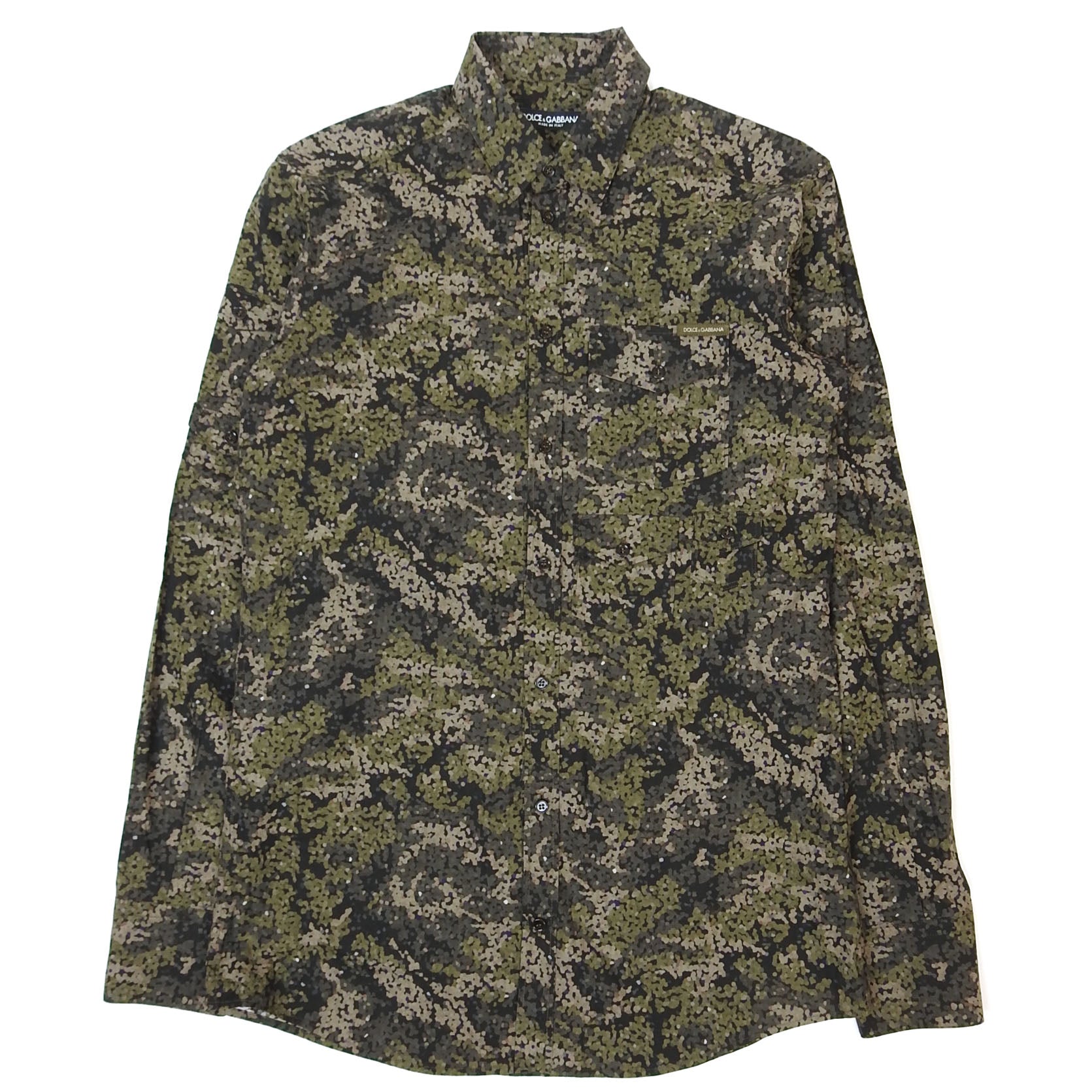 Dolce & Gabbana Camo Cargo Shirt Size 38
