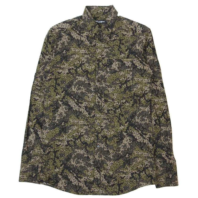 Dolce & Gabbana Camo Cargo Shirt Size 38