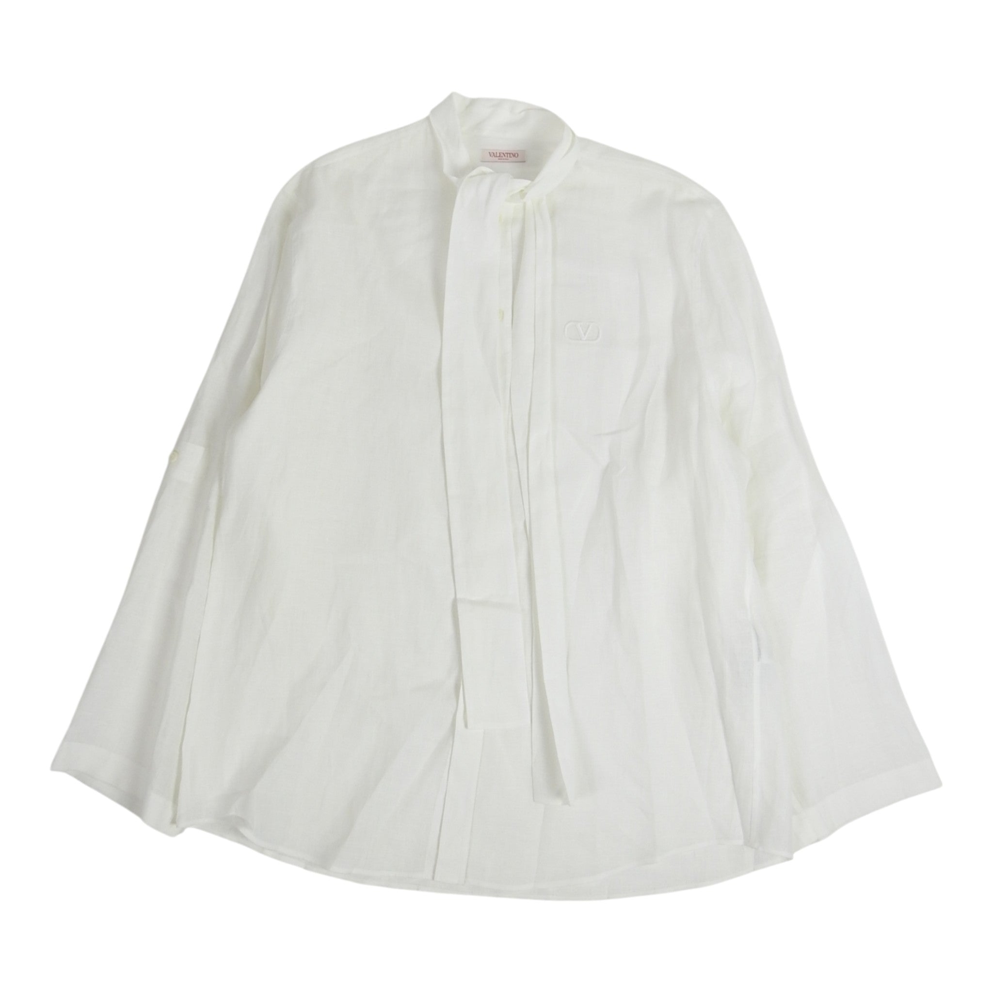 Valentino Linen Tie Shirt Size 40
