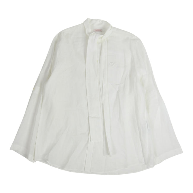 Valentino Linen Tie Shirt Size 40