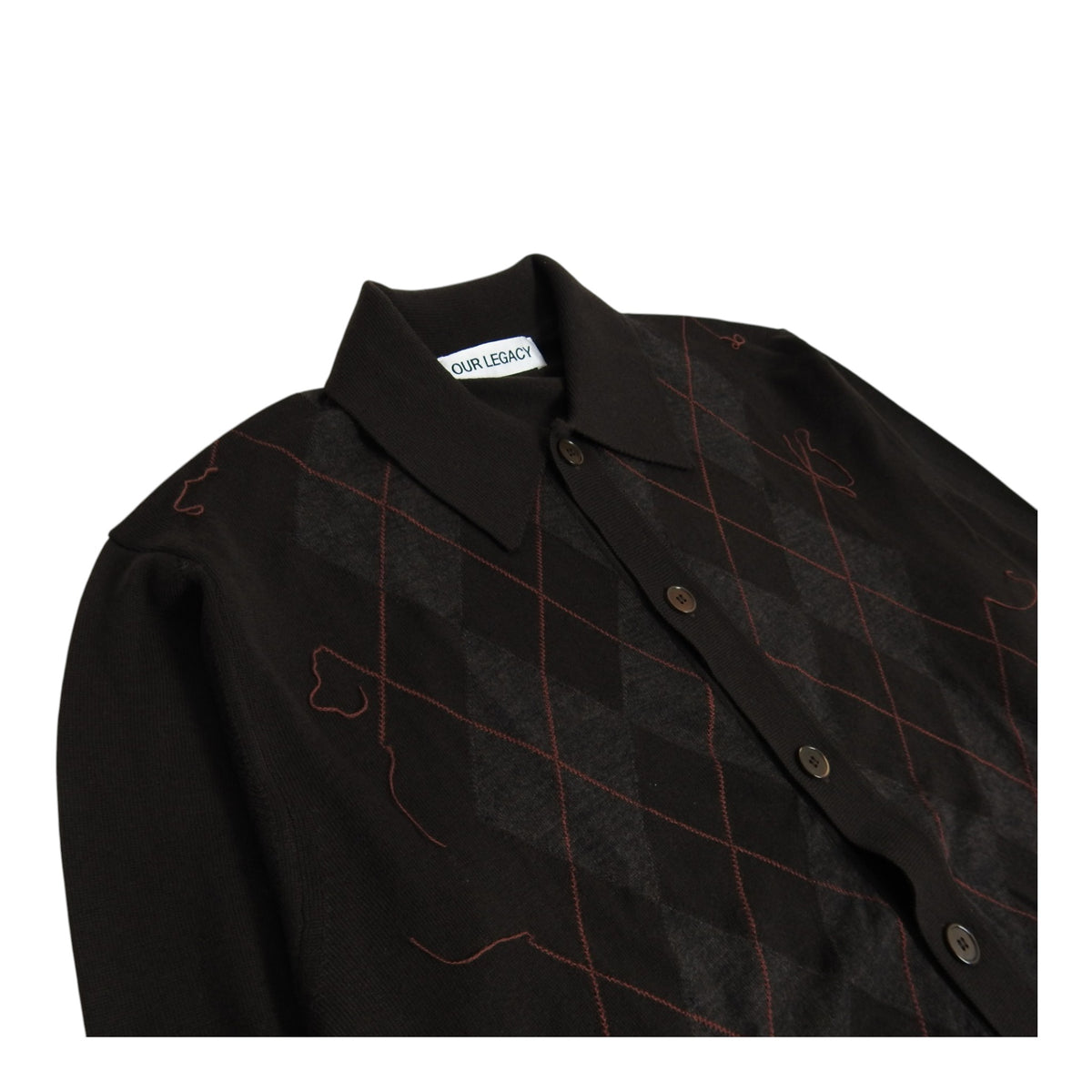Our Legacy Argyle Evening Polo Size 48