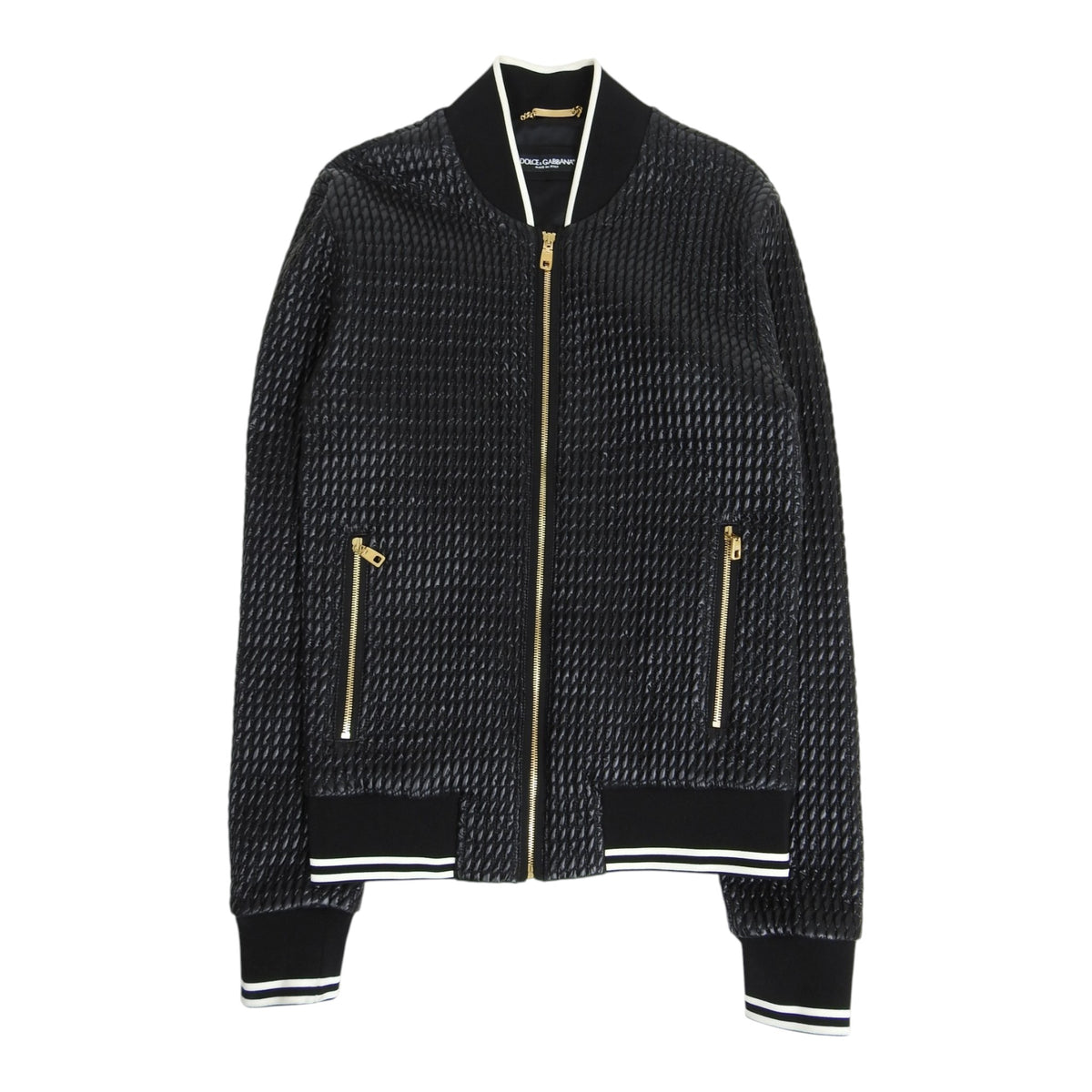 Dolce & Gabbana Textured Bomber Size 52