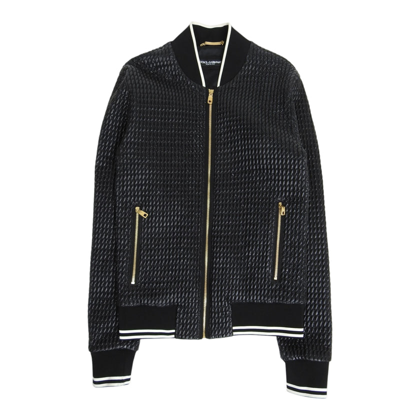 Dolce & Gabbana Textured Bomber Size 52