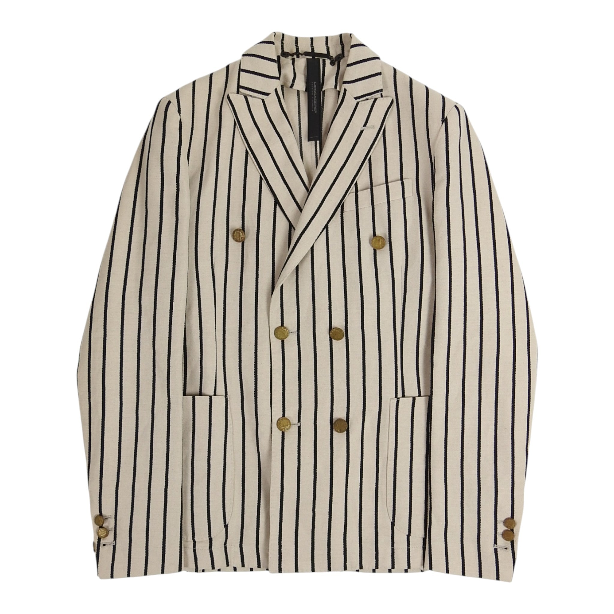 Messagerie Stripe Double Breasted Jacket Size 48