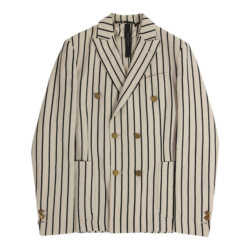 Messagerie Stripe Double Breasted Jacket Size 48
