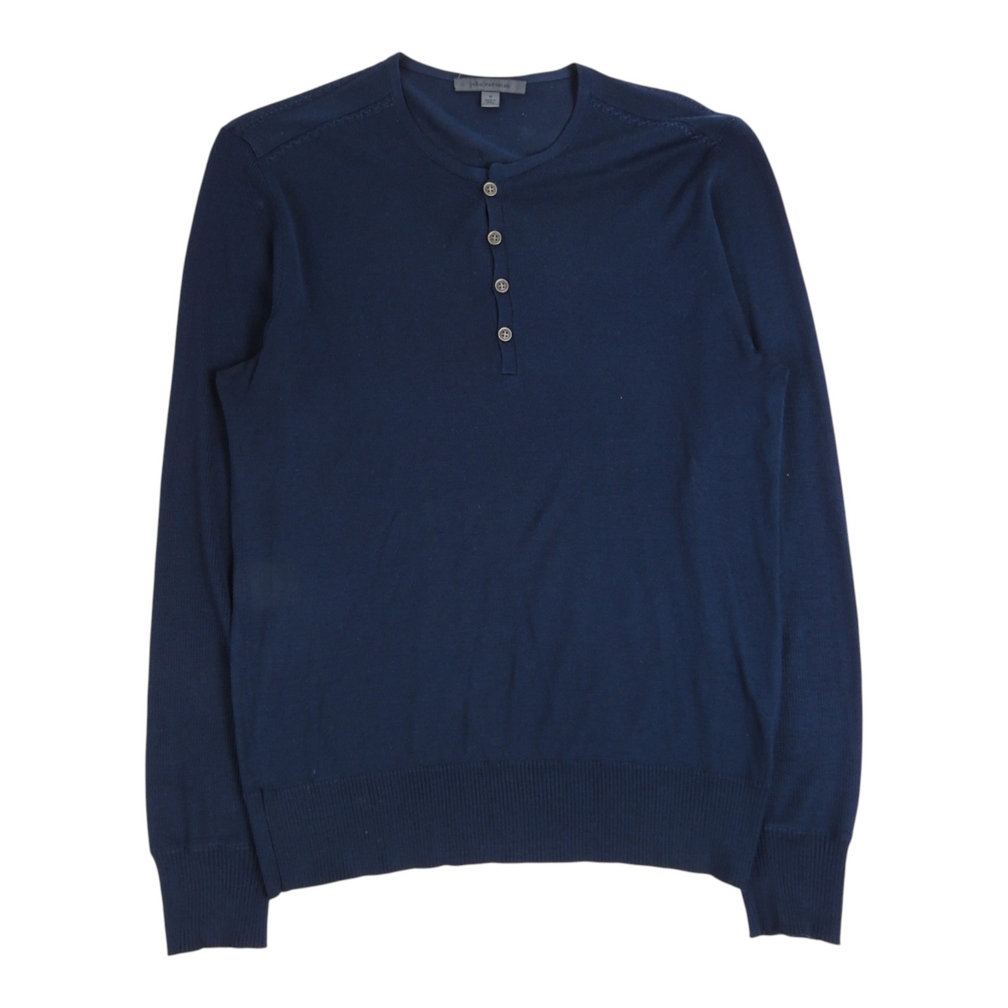 John Varvatos Silk Henley Size Medium