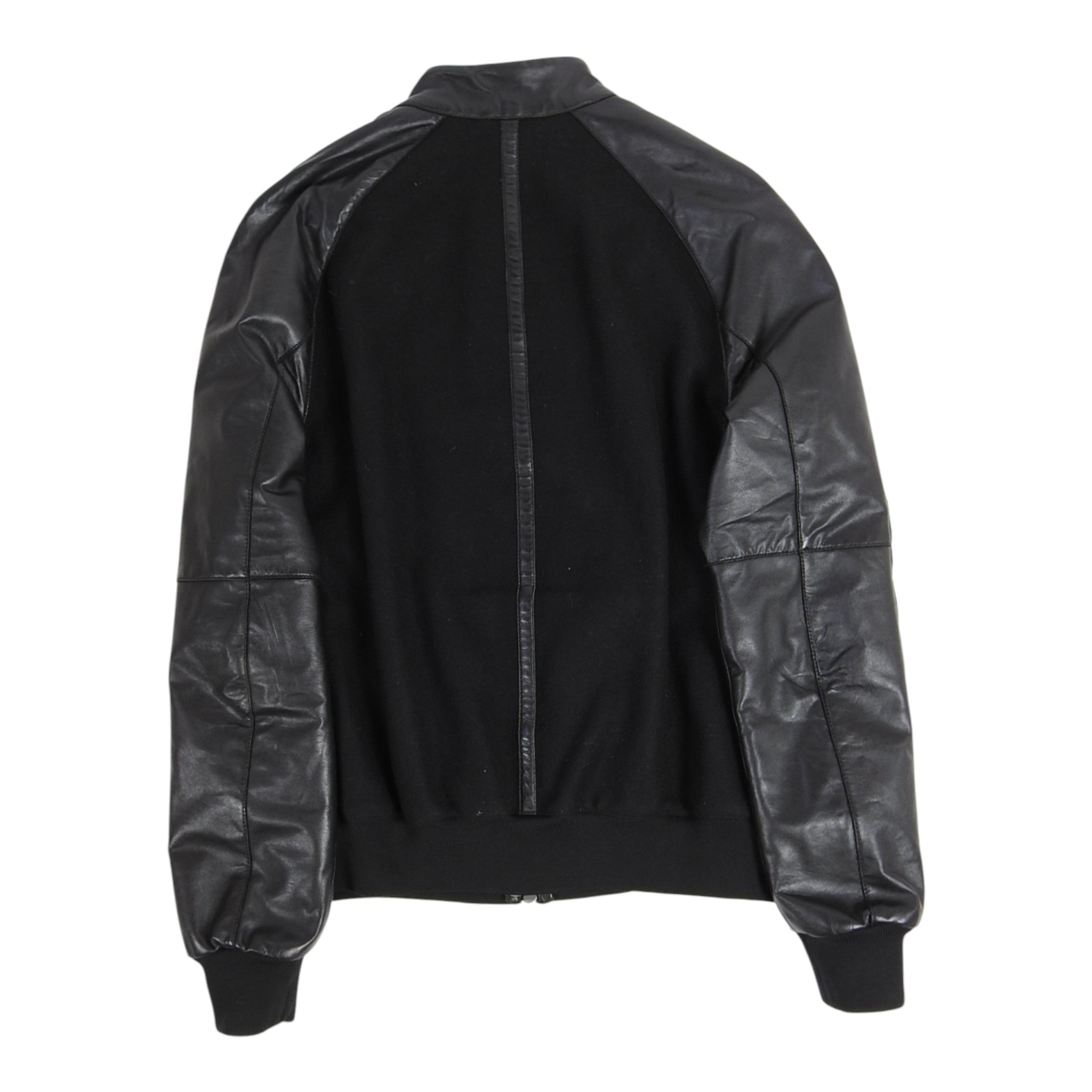 Emporio Armani Leather/Wool Bomber Size 48