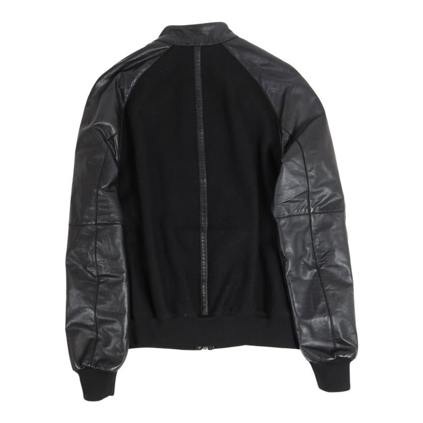 Emporio Armani Leather/Wool Bomber Size 48