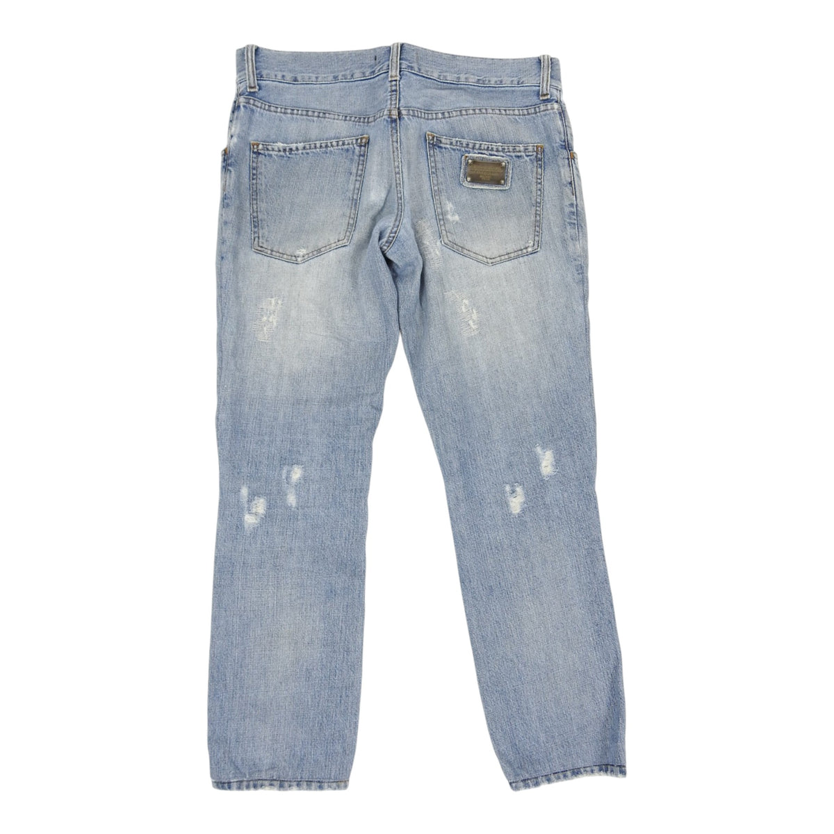 Dolce & Gabbana Distressed Denim Size 46 Blue