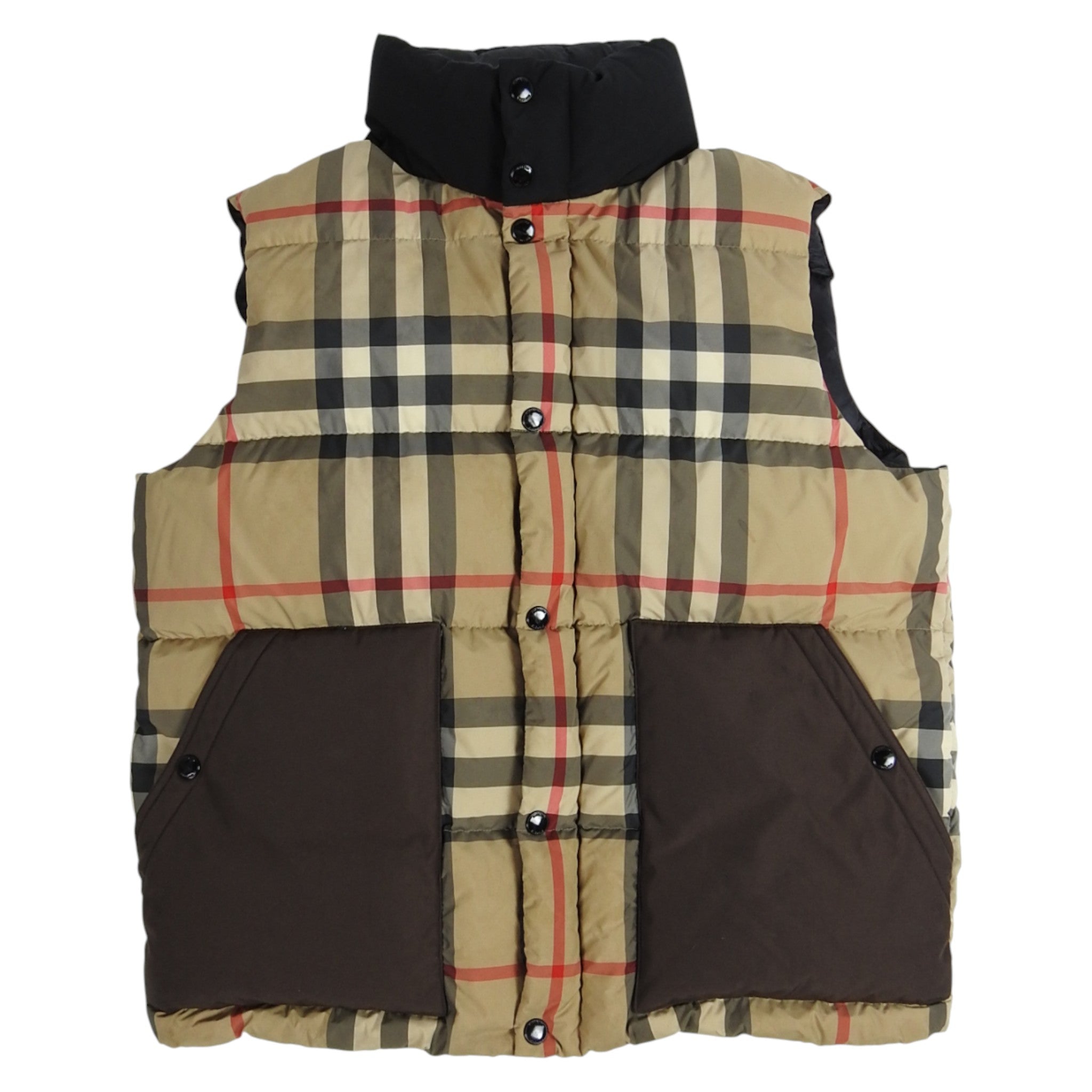 Burberry Nova Check Puffer Vest Size Large