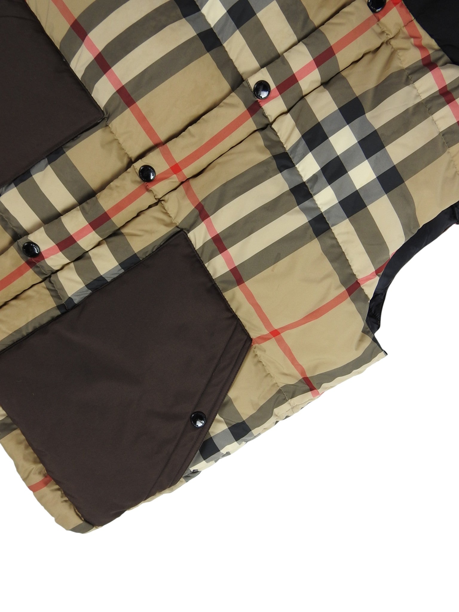 Burberry Nova Check Puffer Vest Size Large