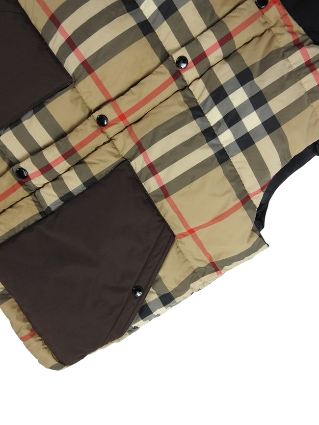 Burberry Nova Check Puffer Vest Size Large