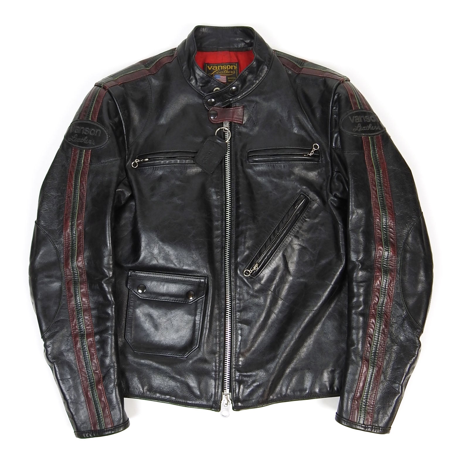Vanson 4015 Classic Leather Jacket Size Medium