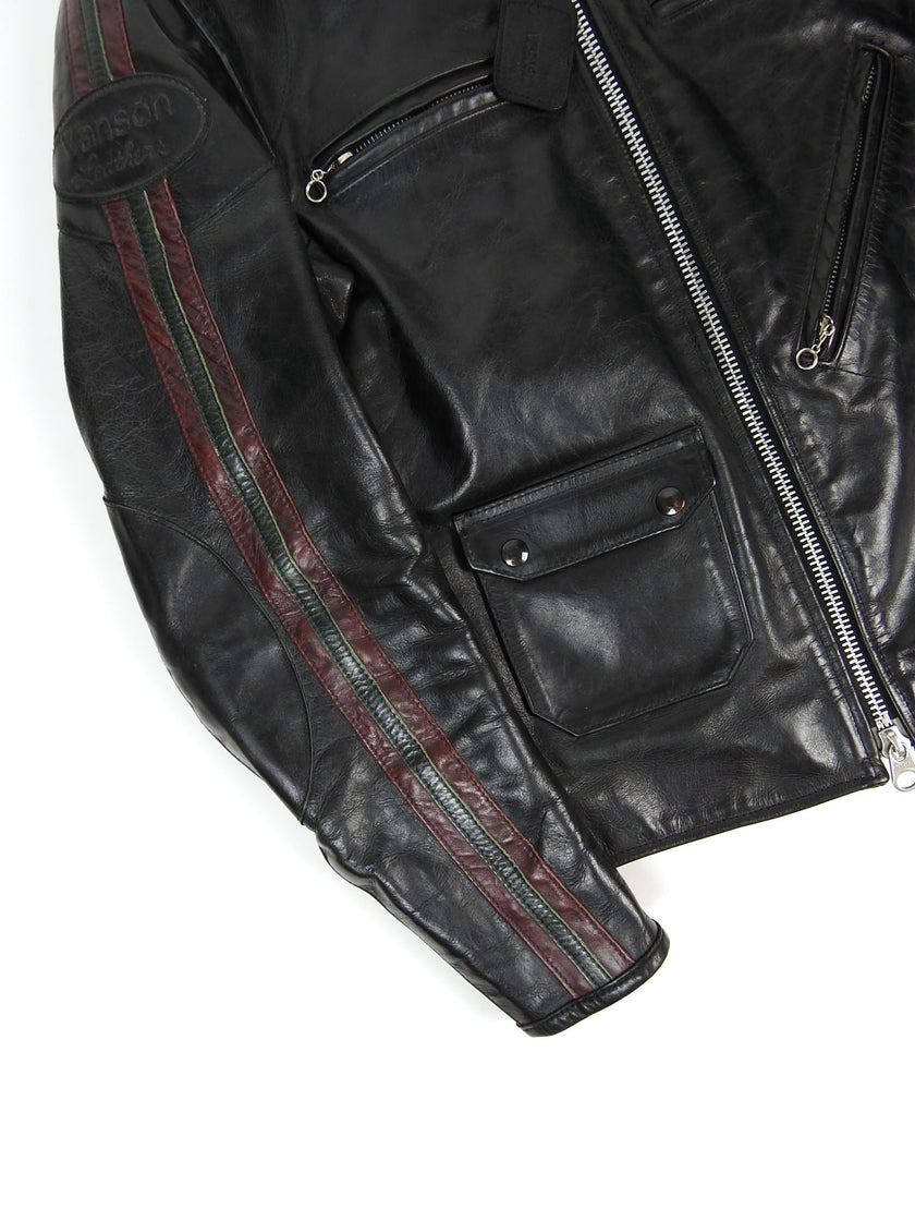 Vanson 4015 Classic Leather Jacket Size Medium