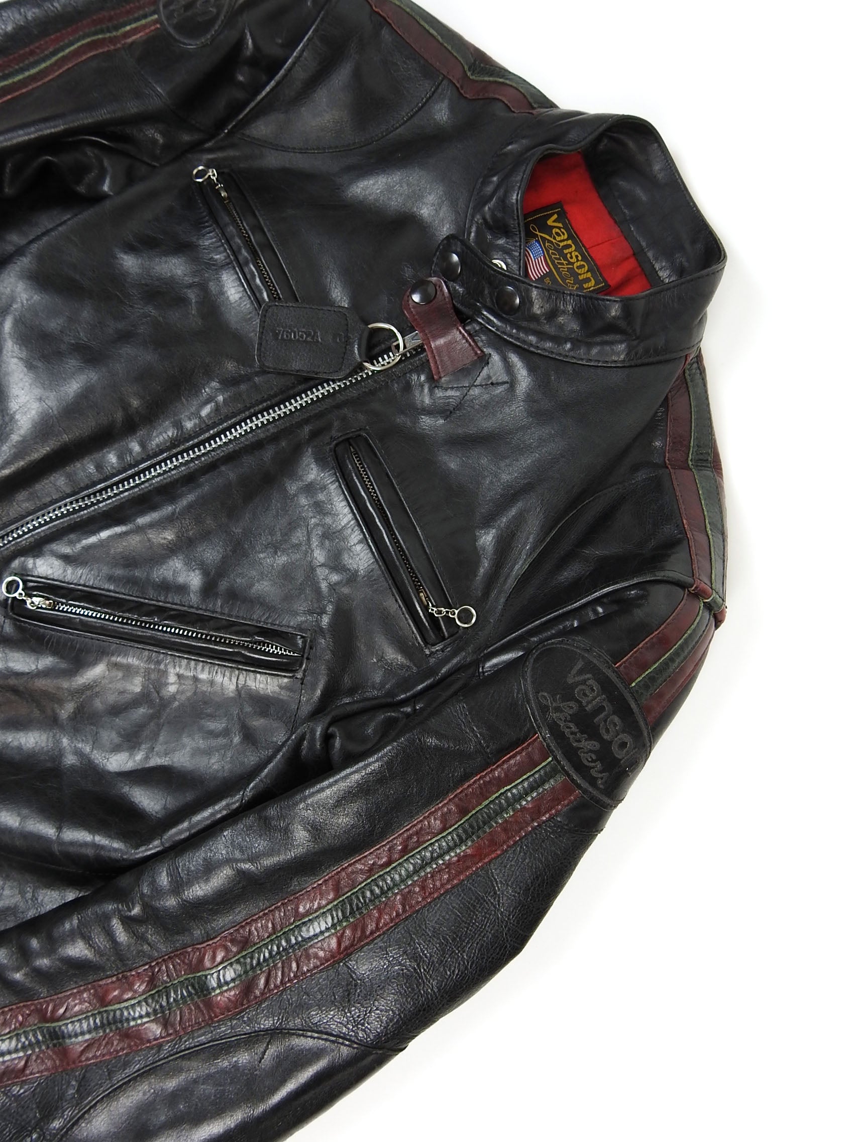 Vanson 4015 Classic Leather Jacket Size Medium
