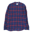 Oliver Spencer Linen Collarless Shirt Size 16