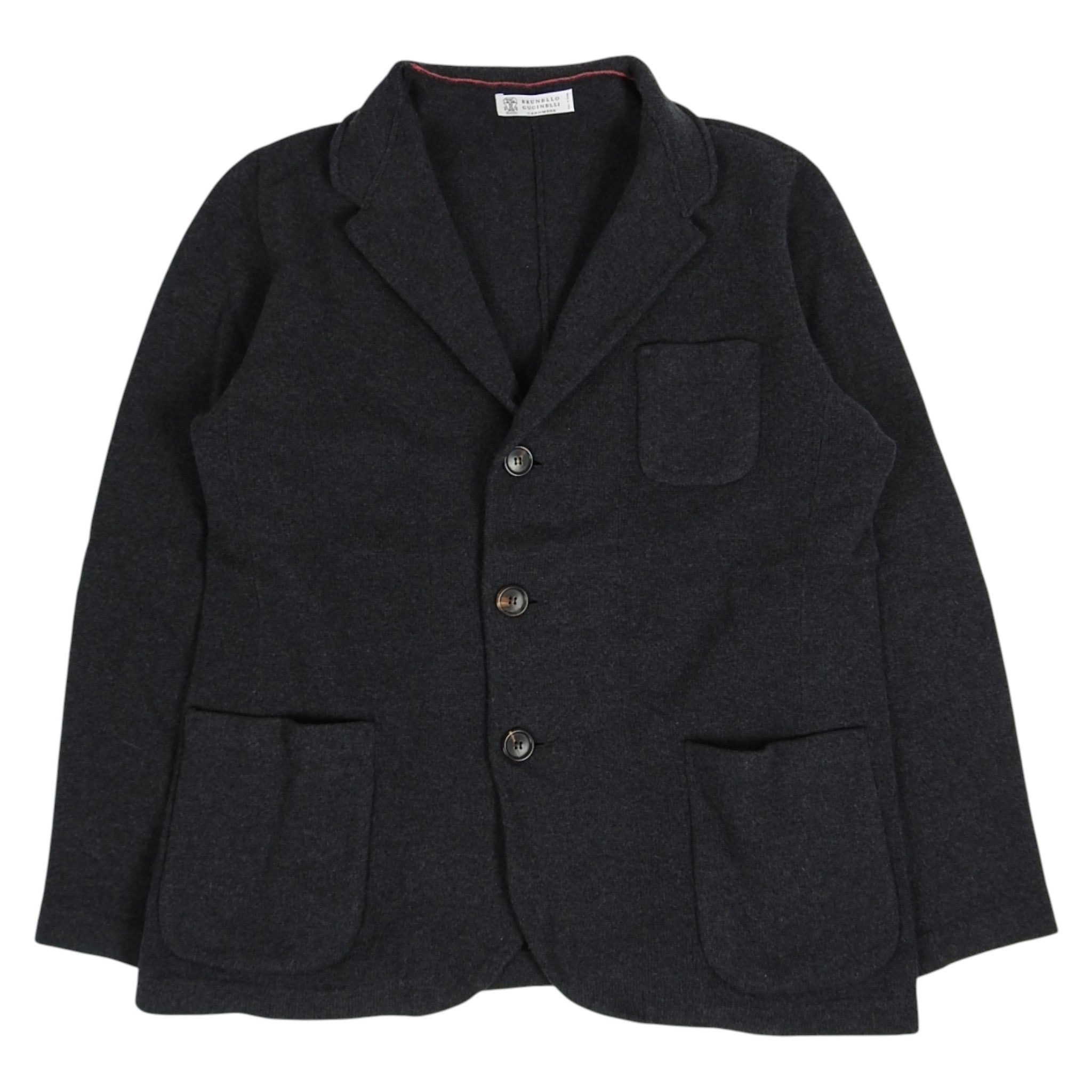 Brunello Cucinelli Cashmere Knit Blazer Size 56