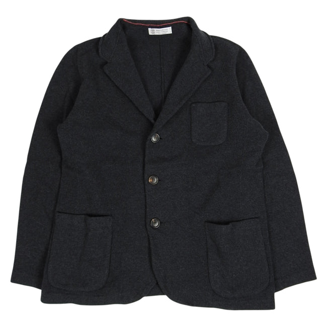 Brunello Cucinelli Cashmere Knit Blazer Size 56