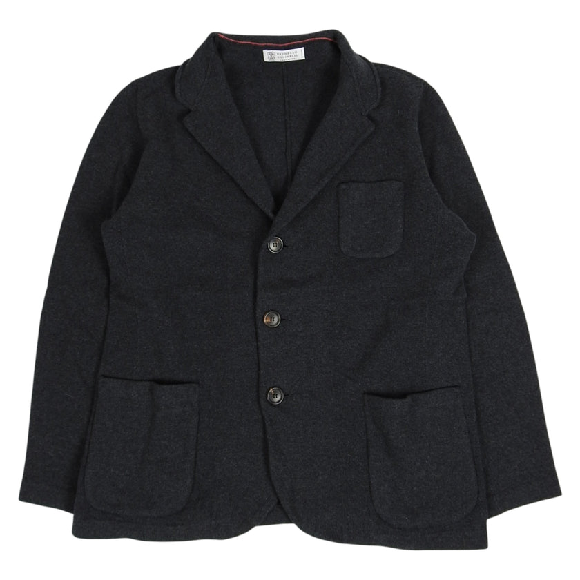 Brunello Cucinelli Cashmere Knit Blazer Size 56