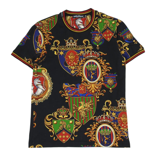 Dolce & Gabbana black Crest T-shirt size 46