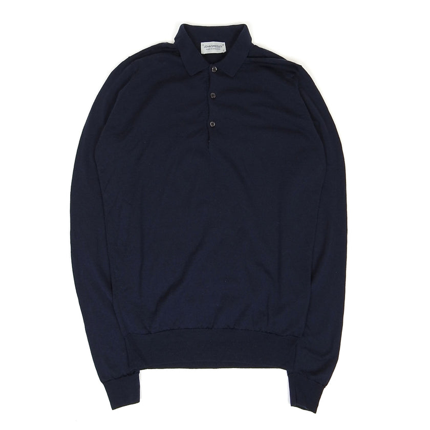 John Smedley Longsleeve Polo Size Medium