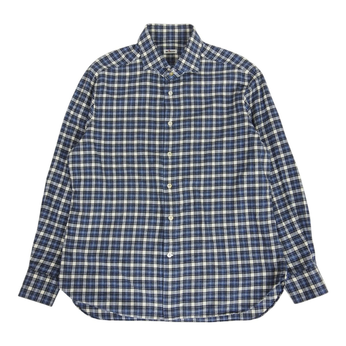 Kiton Check Shirt Size 56