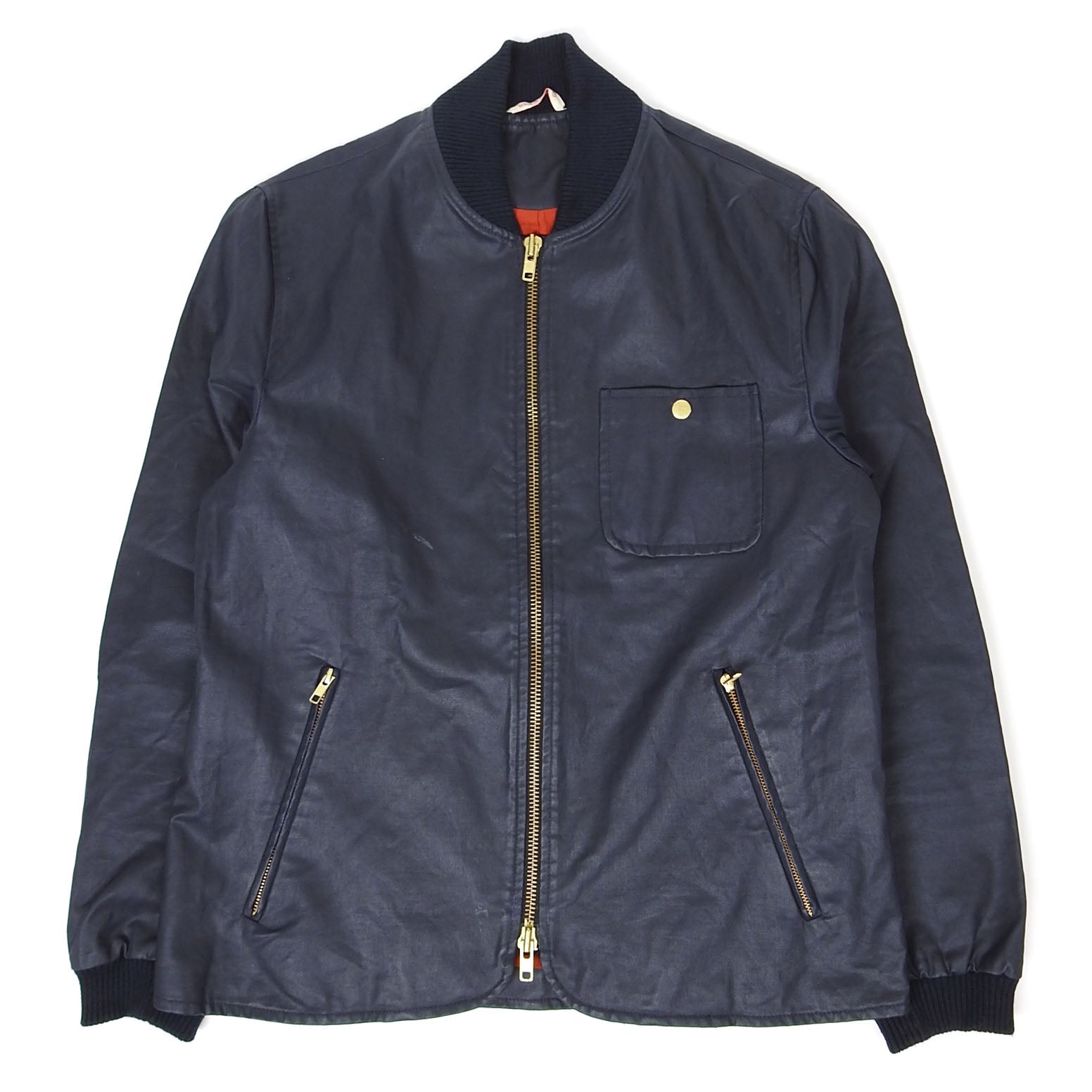 Oliver Spencer Waxed Bomber Jacket Size 40