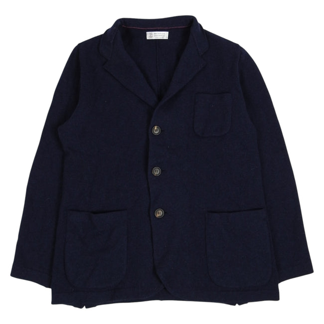 Brunello Cucinelli Cashmere Knit Blazer Size 56