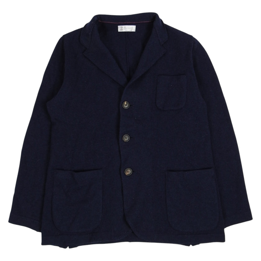 Brunello Cucinelli Cashmere Knit Blazer Size 56