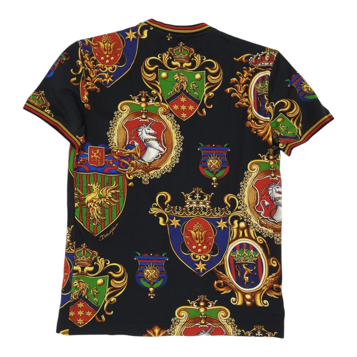 Dolce & Gabbana black Crest T-shirt size 46