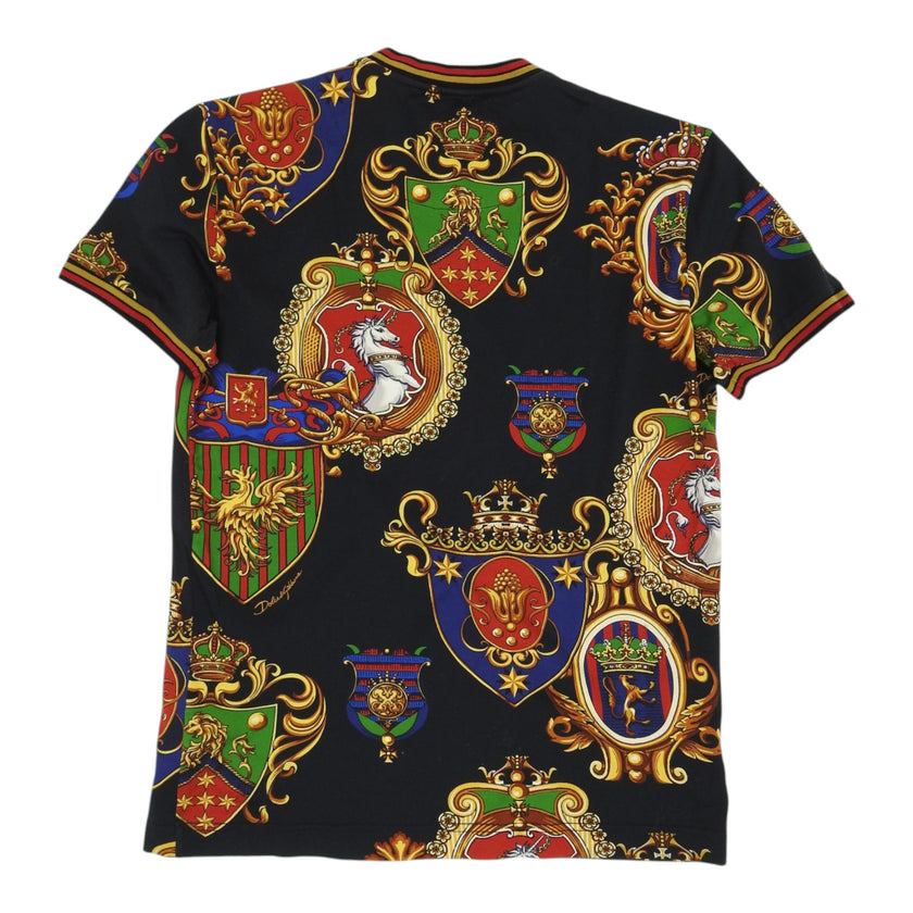 Dolce & Gabbana black Crest T-shirt size 46