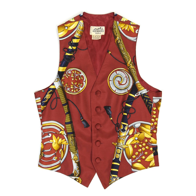 Hermes Silk Waistcoat Size 46