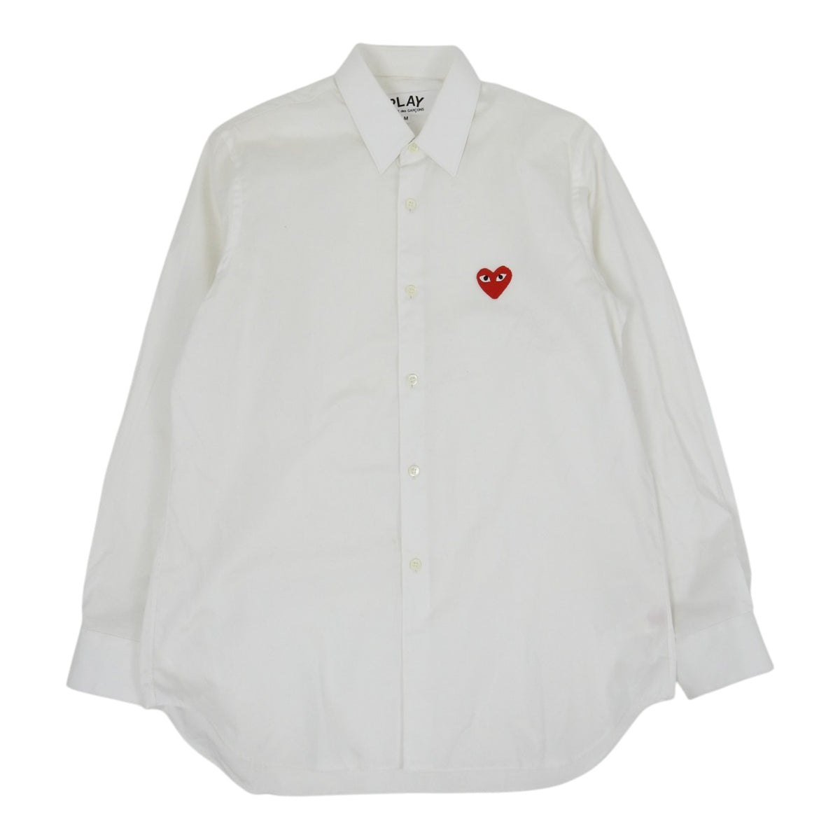 Comme Des Garcons PLAY white Buttondown Shirt size Medium