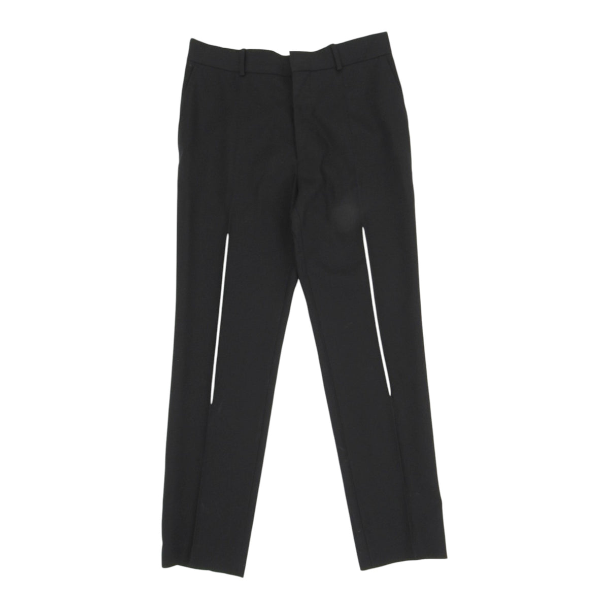 Alexander McQueen black Flat Front Trousers size 50