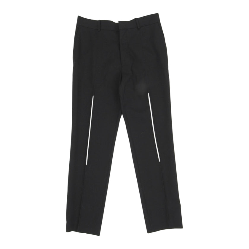 Alexander McQueen black Flat Front Trousers size 50