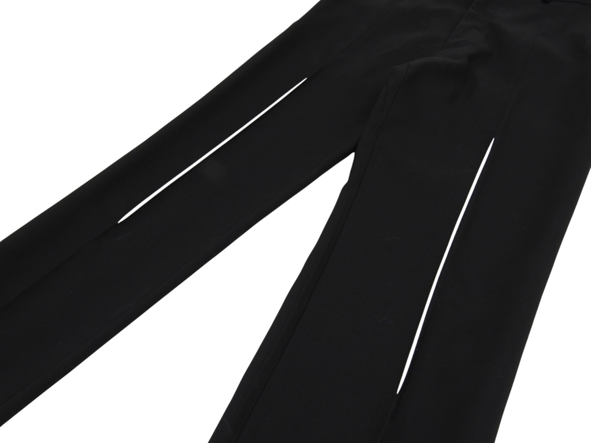Alexander McQueen black Flat Front Trousers size 50
