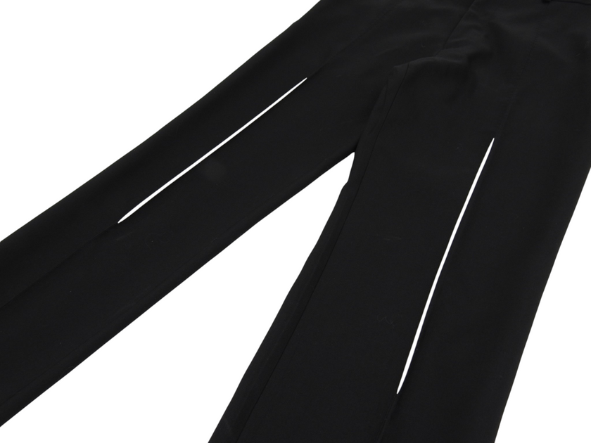 Alexander McQueen black Flat Front Trousers size 50