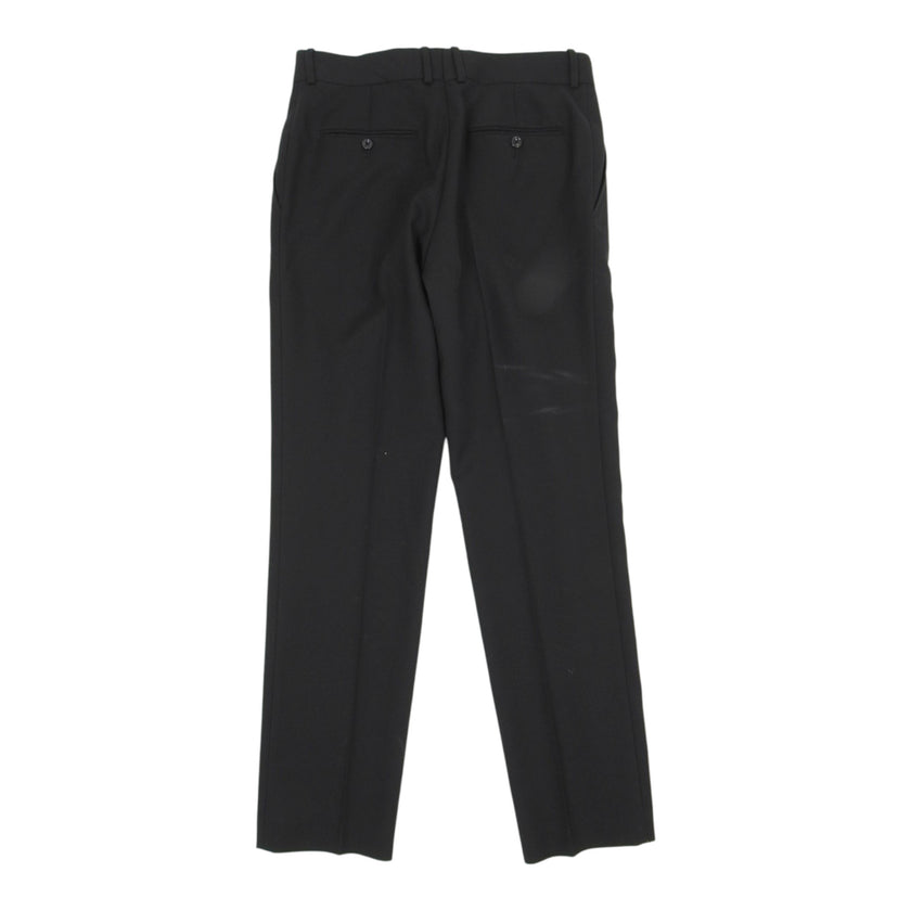 Alexander McQueen black Flat Front Trousers size 50