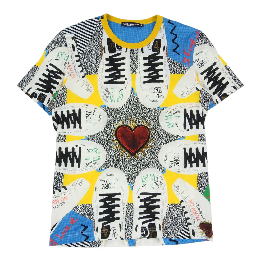 Dolce & Gabbana white Sneaker Print T-shirt Size 48