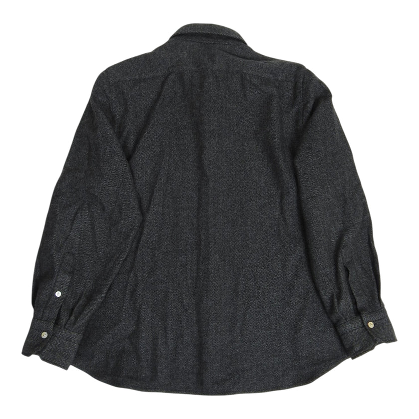 Kiton Herringbone Cashmere Overshirt Size XXL