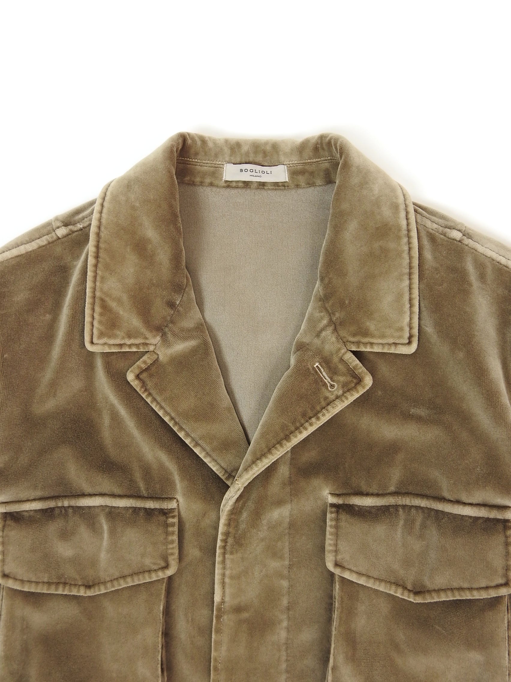 Boglioli Velour Field Jacket Size 48