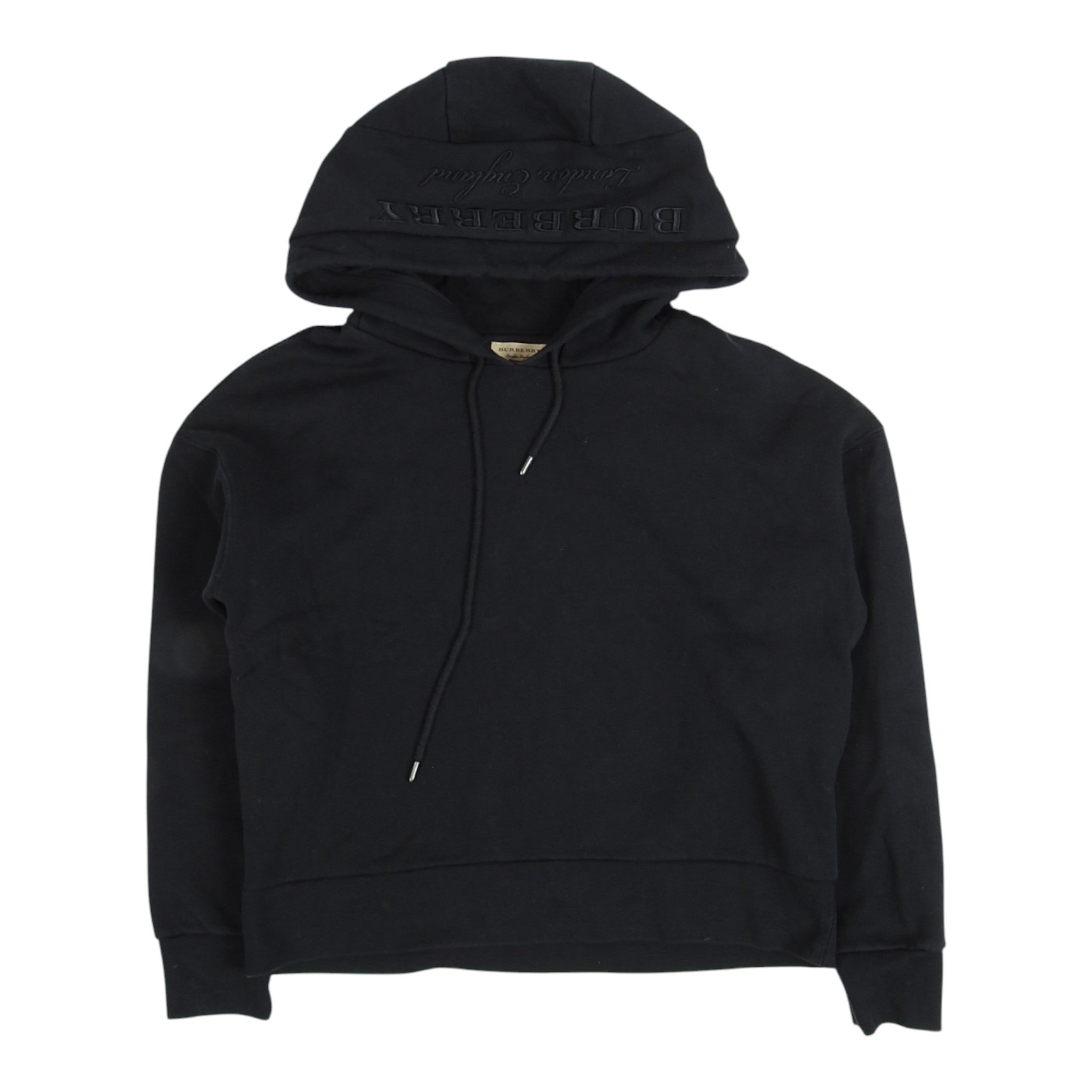 Burberry Embroidered Logo Hoodie Size Medium