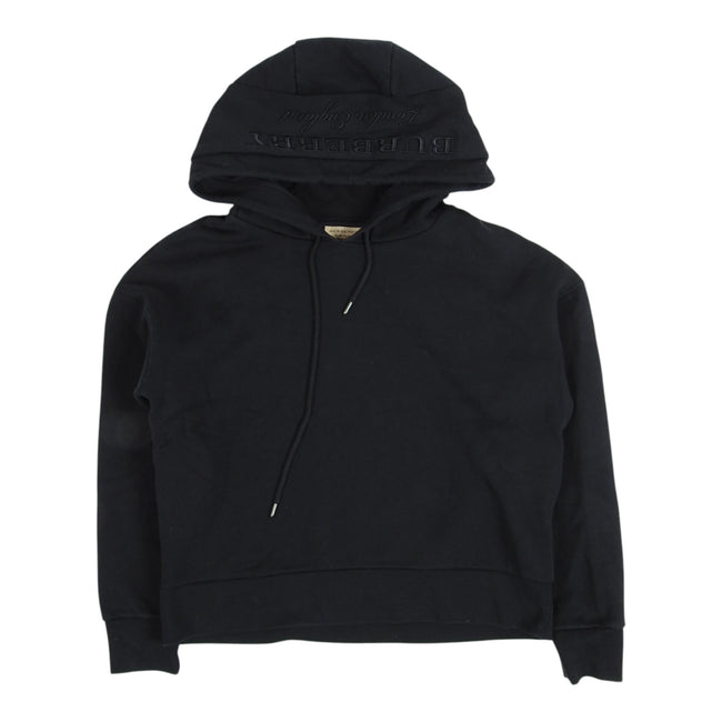 Burberry Embroidered Logo Hoodie Size Medium