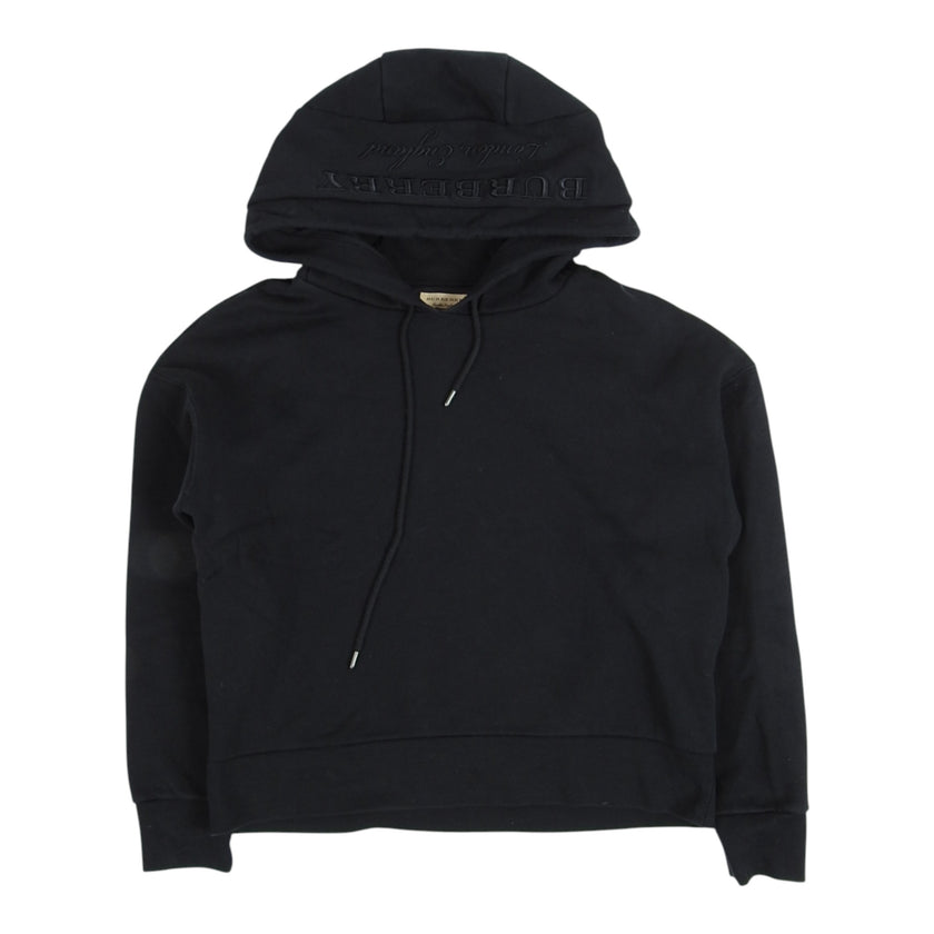 Burberry Embroidered Logo Hoodie Size Medium