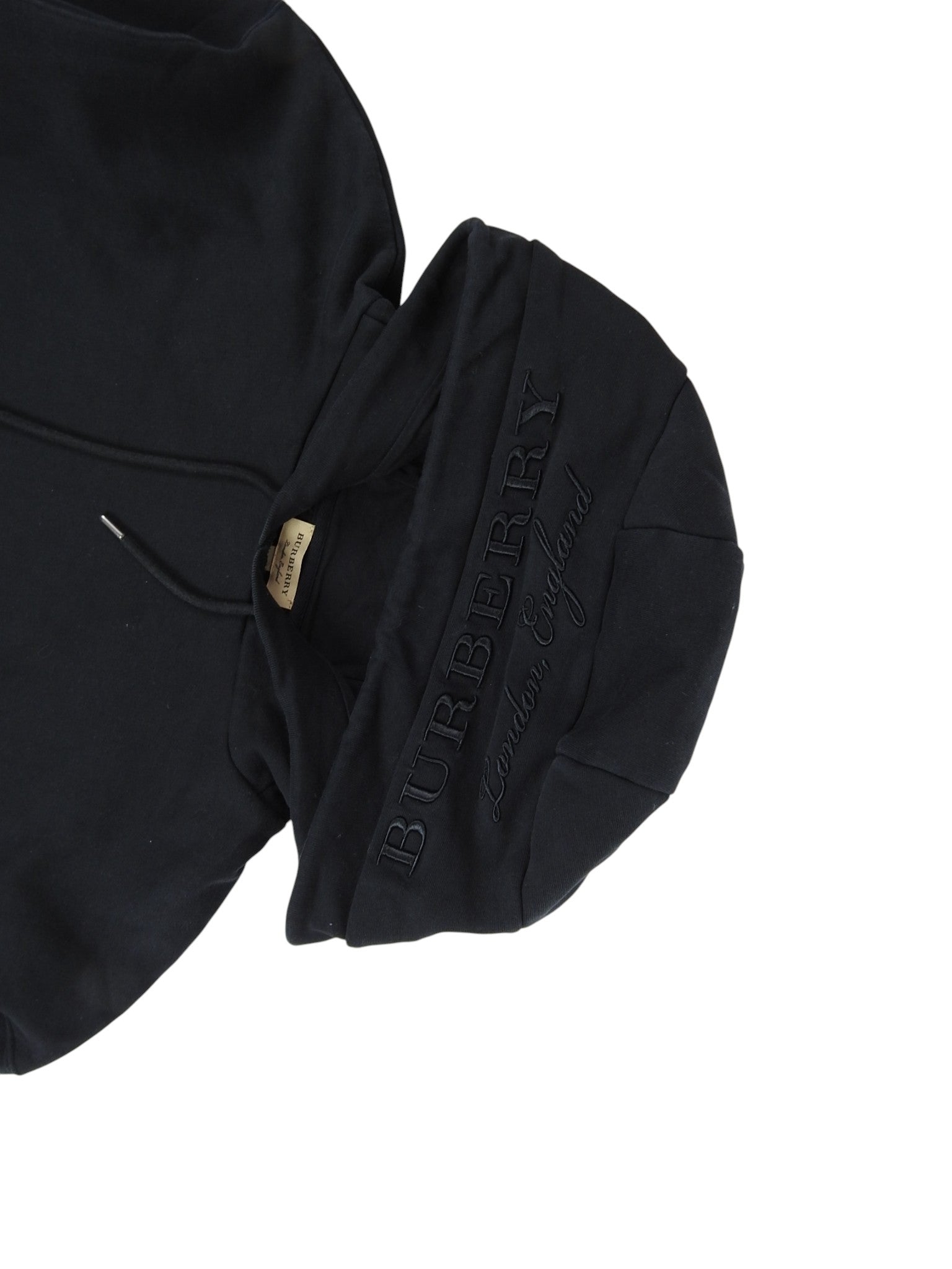 Burberry Embroidered Logo Hoodie Size Medium