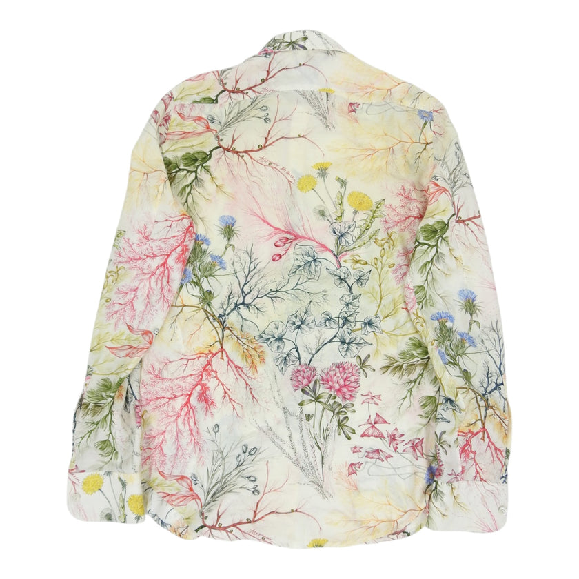 Alexander McQueen Floral Silk Shirt size 15+