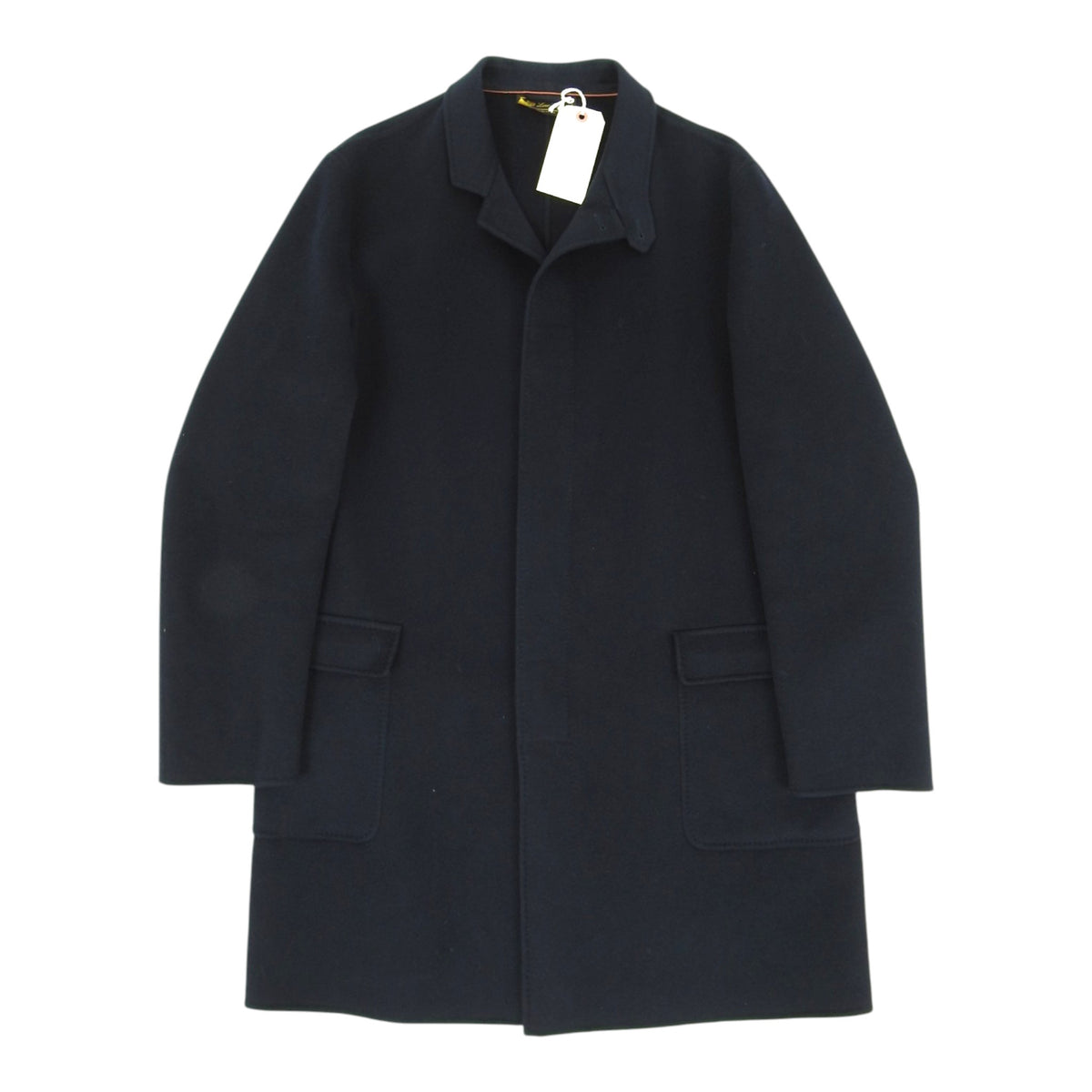 Loro Piana Navy Cashmere Coat Size 58