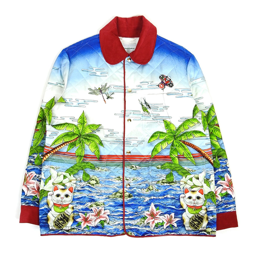 Casablanca Printed Quilted Jacket Size XXL