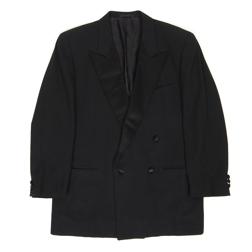 Zegna Vintage Double Breasted Tuxedo Jacket Size 48