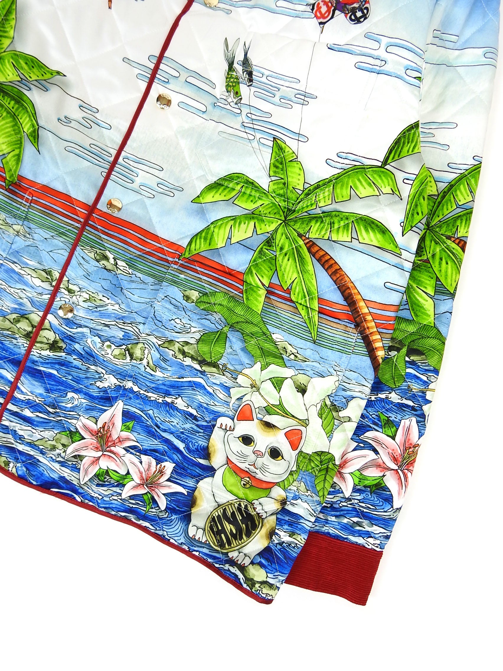 Casablanca Printed Quilted Jacket Size XXL
